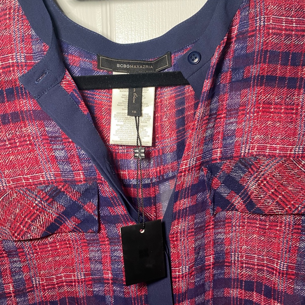 Bcbg, plaid, xs